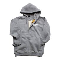 Montana Zip Hoodie Logo Grey