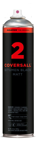 Molotow CoversAll 2 Bitumen Black Matt 600ml
